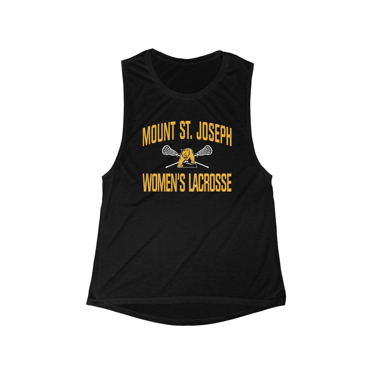 Women's MSJ Lacrosse Bella + Canvas Flowy Scoop Sport Tank