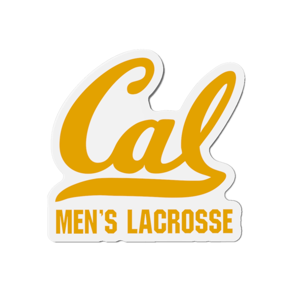 Cal Men's Lacrosse Die Cut Magnet