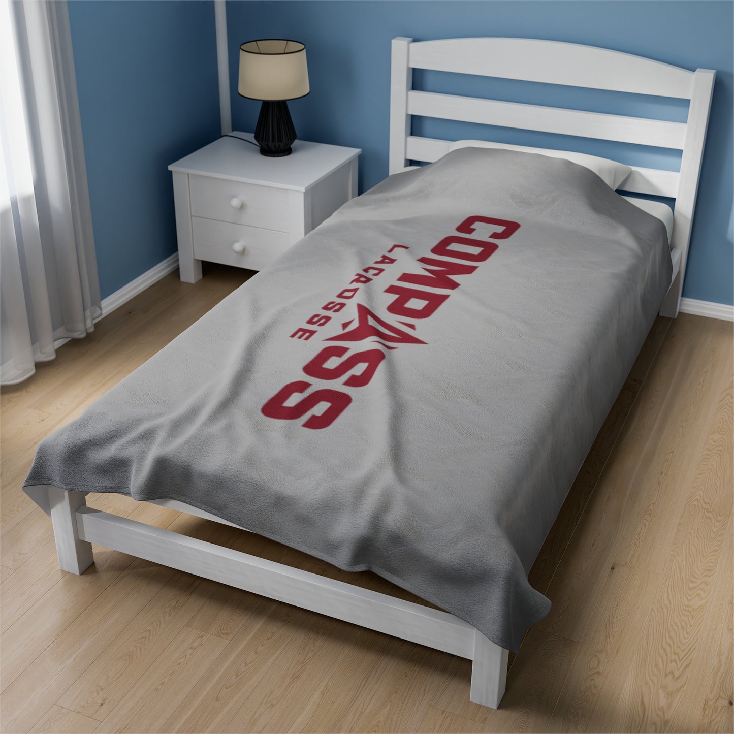 Compass Lacrosse Velveteen Plush Blanket (60" x 80")