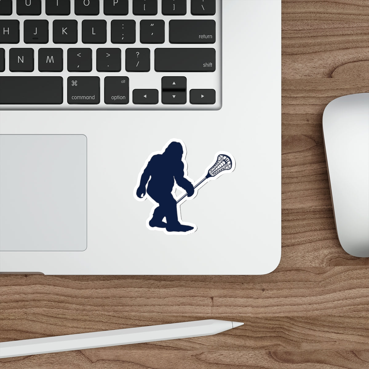 Sasquatch Lacrosse Die Cut Sticker