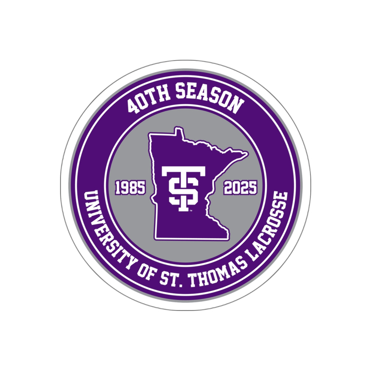 UST Lacrosse Die-Cut Sticker