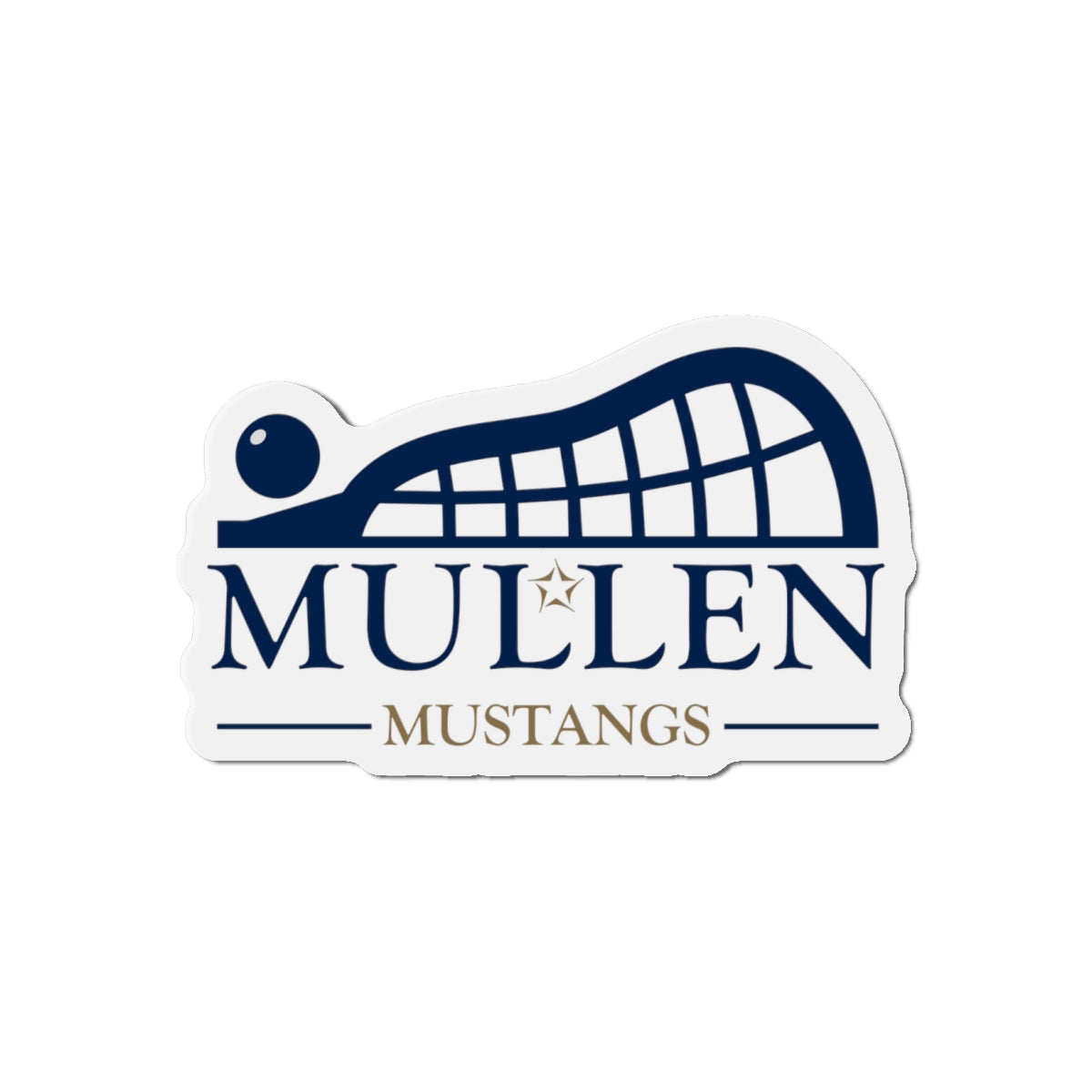 Mullen Lacrosse Die-Cut Magnet