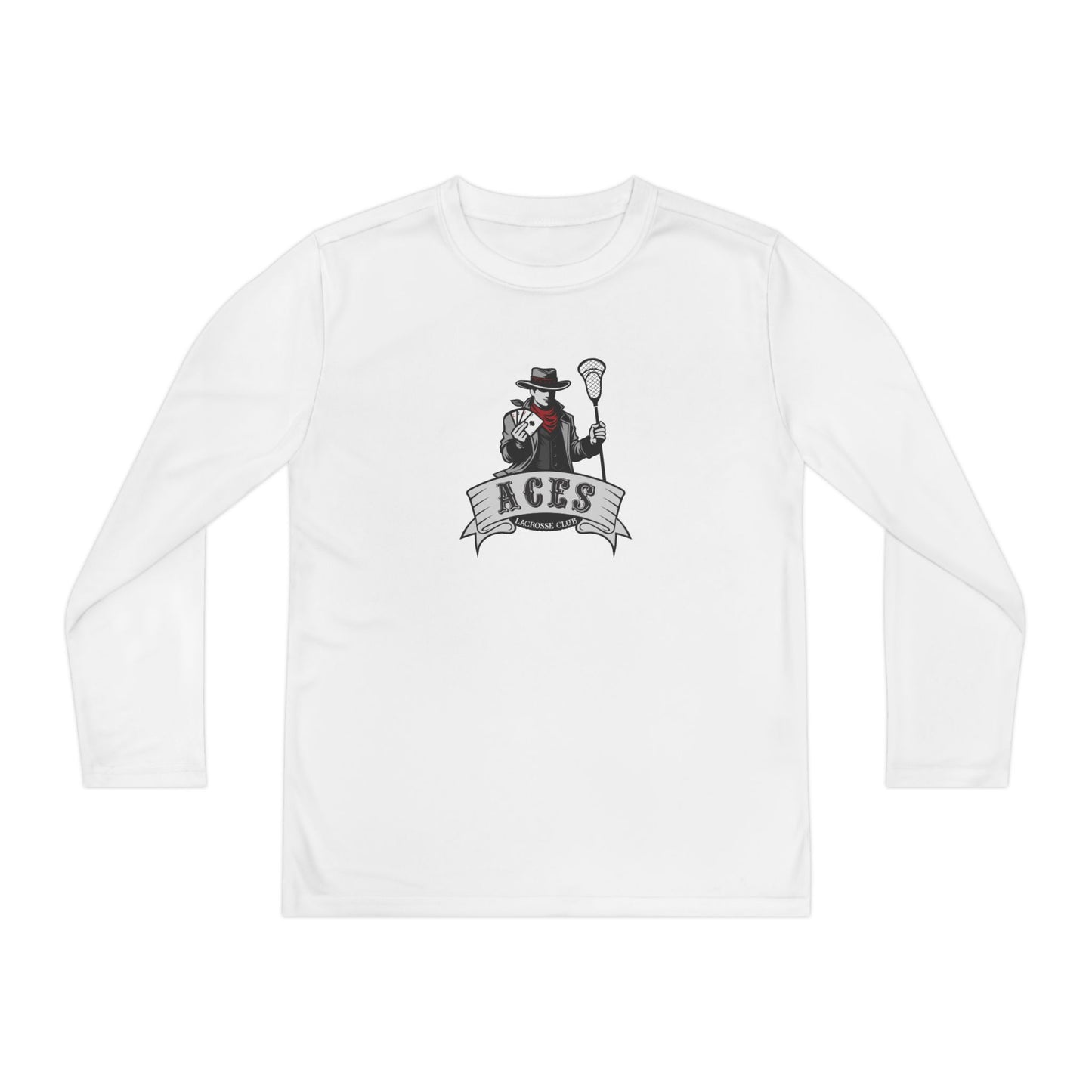 Youth Aces Lacrosse Sport-Tek Performance Long Sleeve