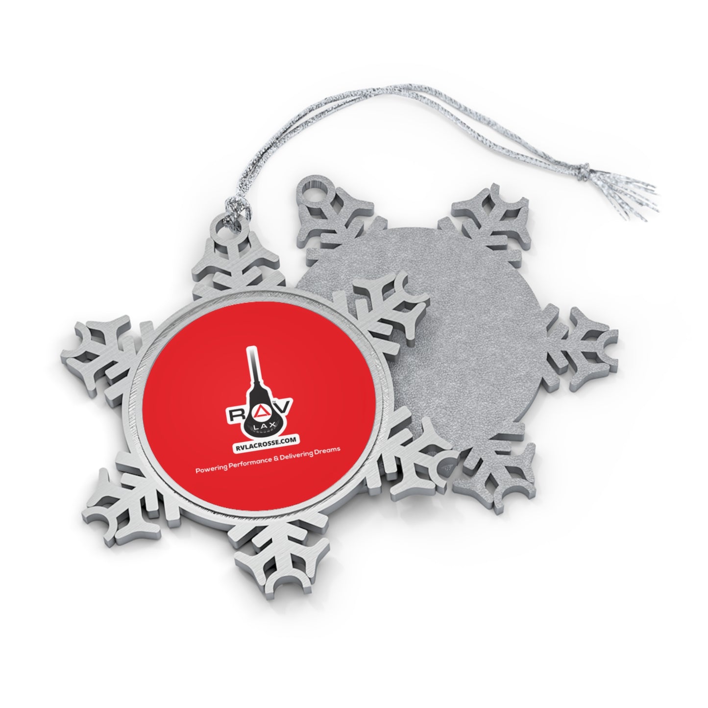 RV Lacrosse Pewter Snowflake Ornament