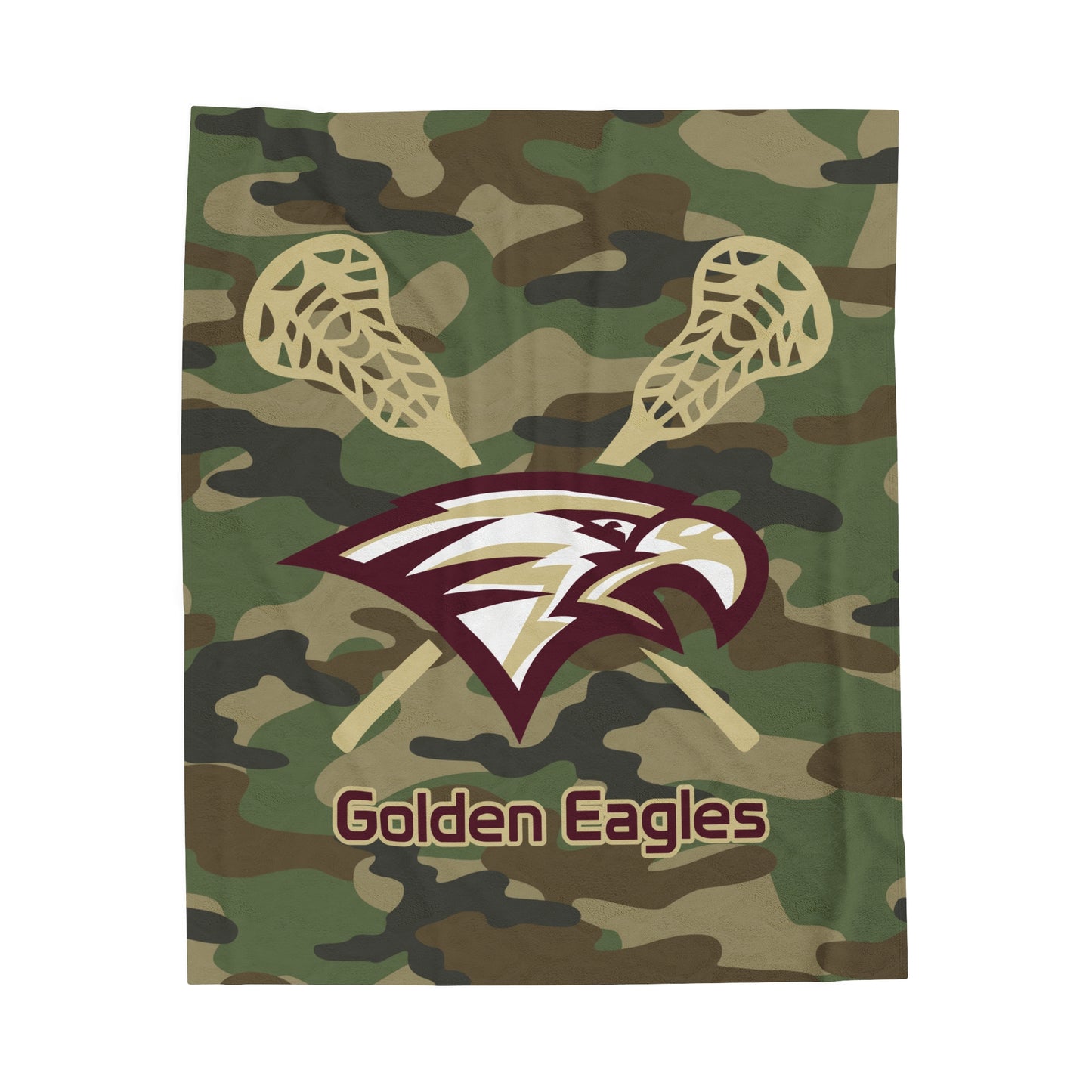 Maple Mountain Youth Lacrosse Velveteen Plush Blanket