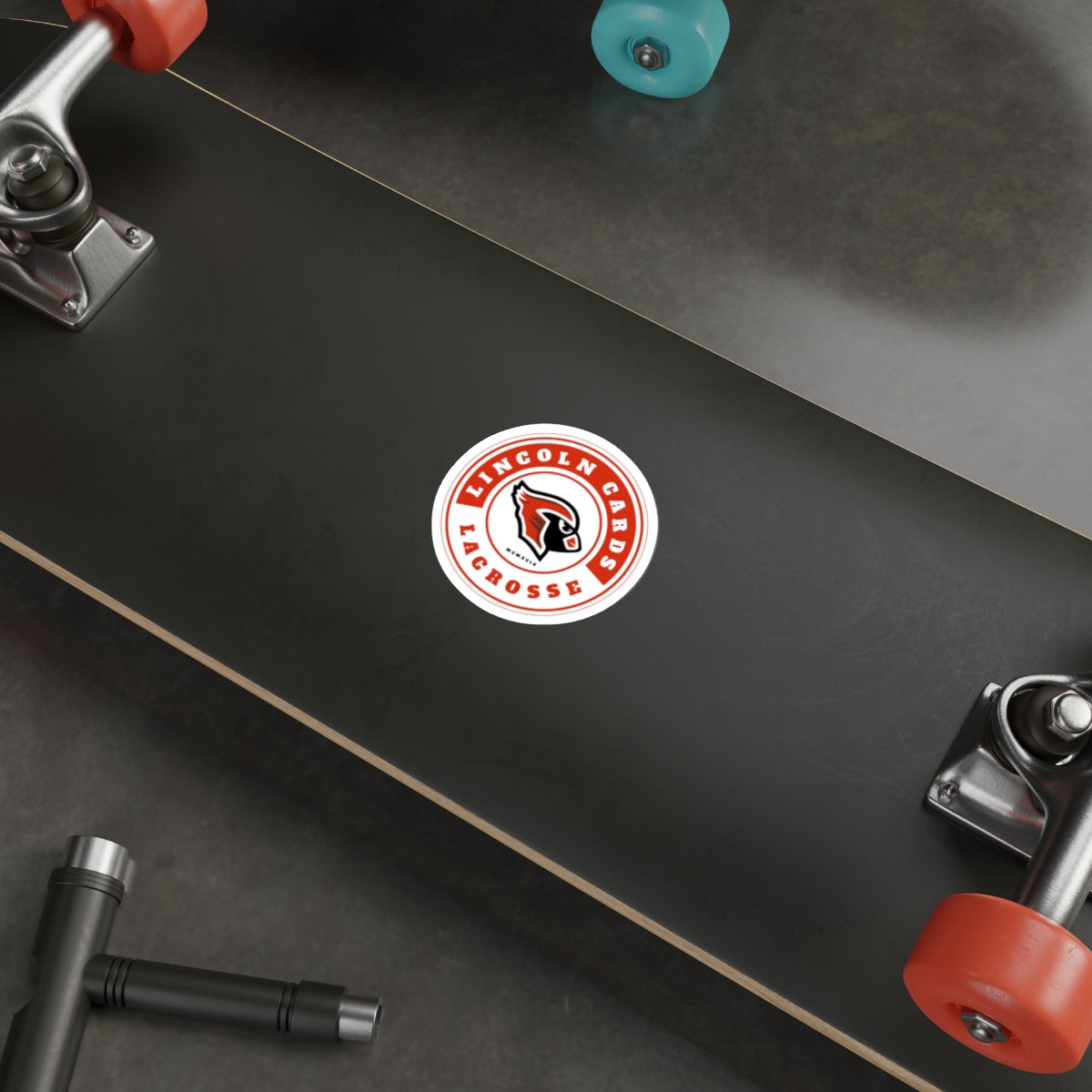 Lincoln Lacrosse Die-Cut Outdoor Sticker