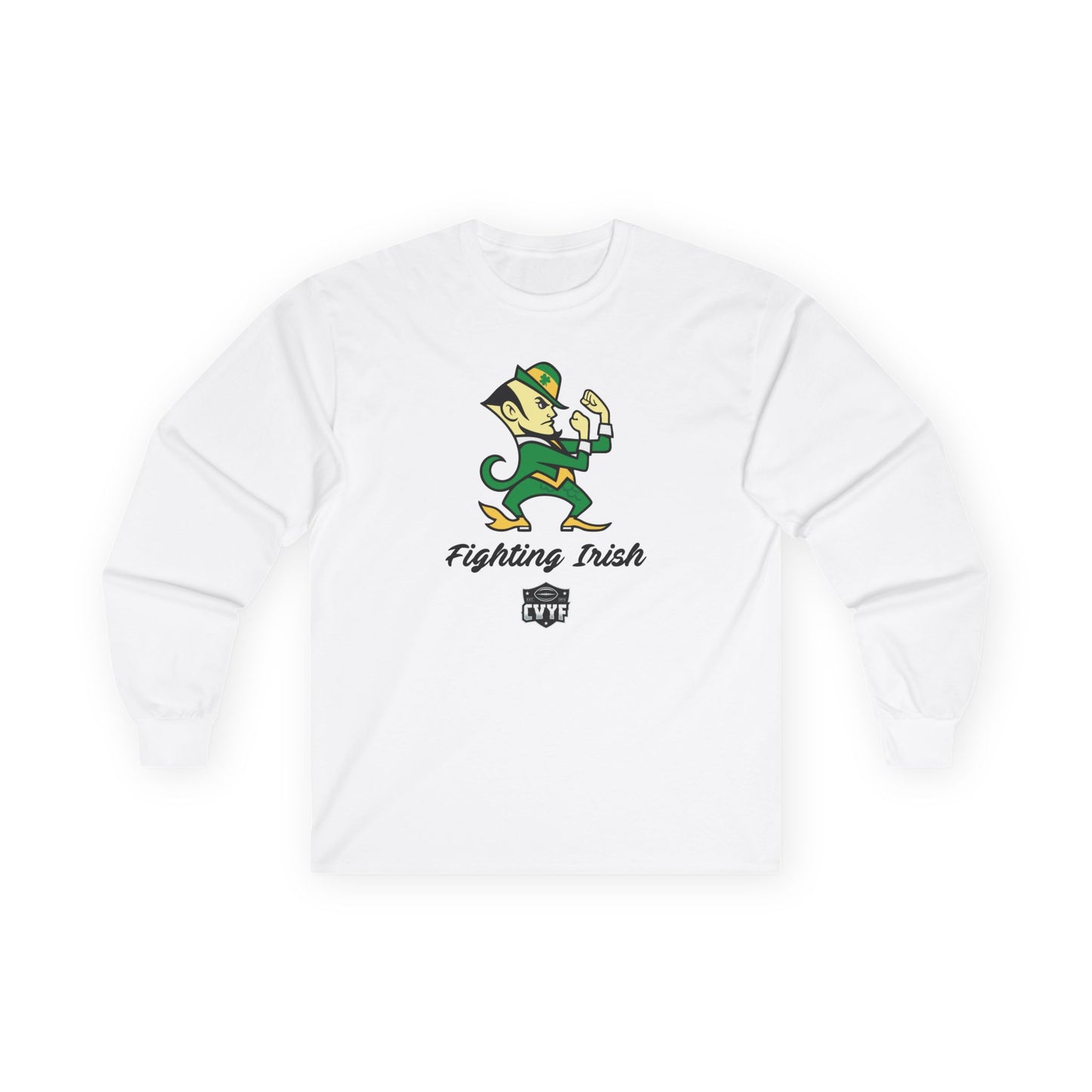 Adult Fighting Irish Gildan Ultra Cotton Long Sleeve