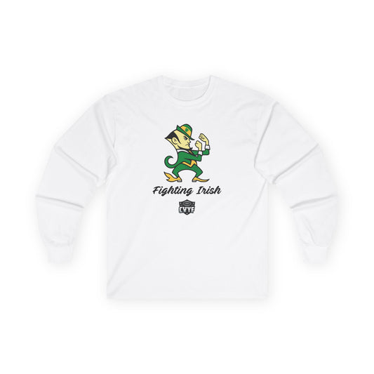 Adult Fighting Irish Gildan Ultra Cotton Long Sleeve