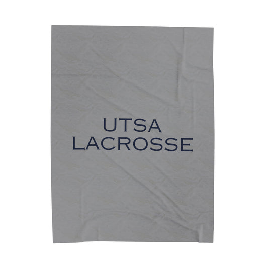 UTSA Lacrosse Velveteen Plush Blanket (60" x 80")