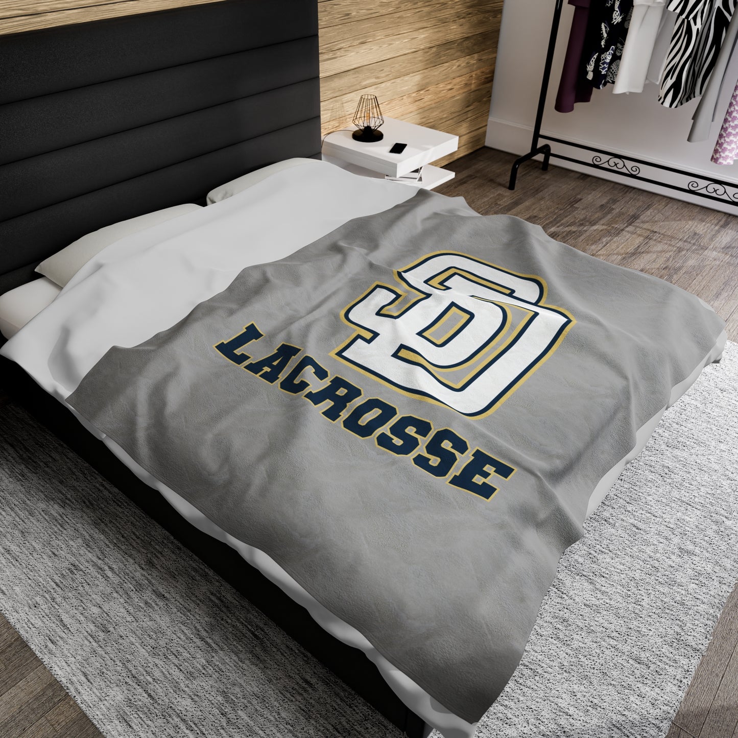 Soddy Daisy Lacrosse Velveteen Plush Blanket (60" x 80")