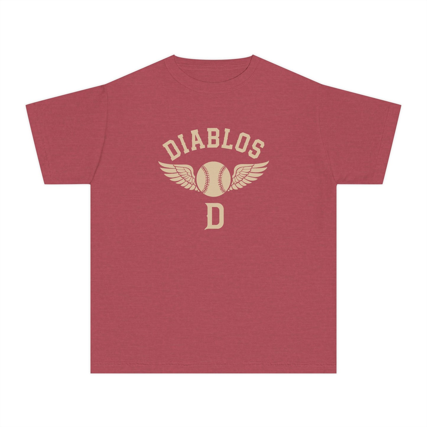 Youth Diablos Baseball Club Comfort Colors Garment Dyed T-Shirt