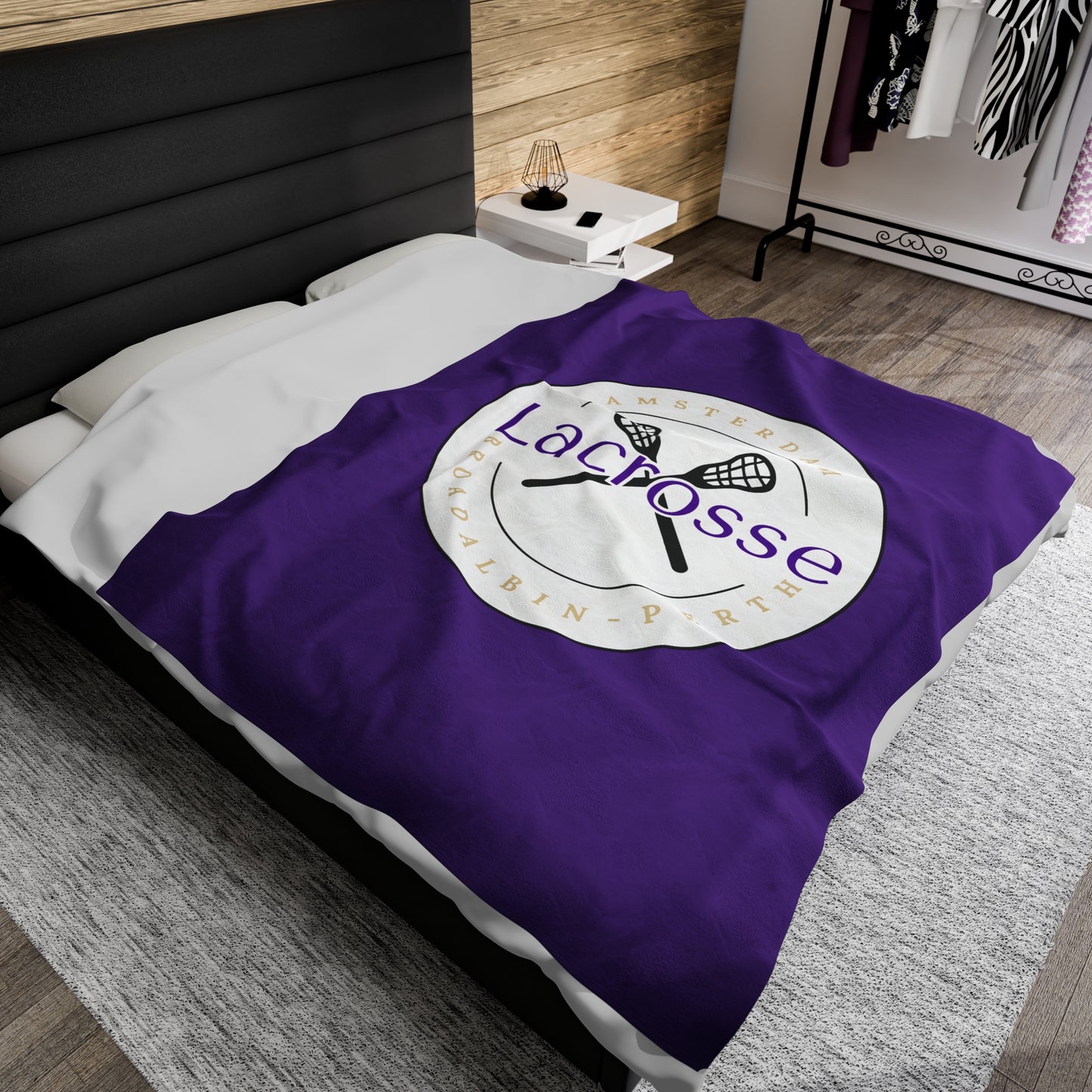 Amsterdam Lacrosse Velveteen Plush Blanket (60 x 80)