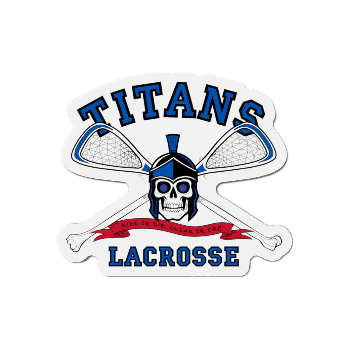 SW Titans Lacrosse Die-Cut Magnet