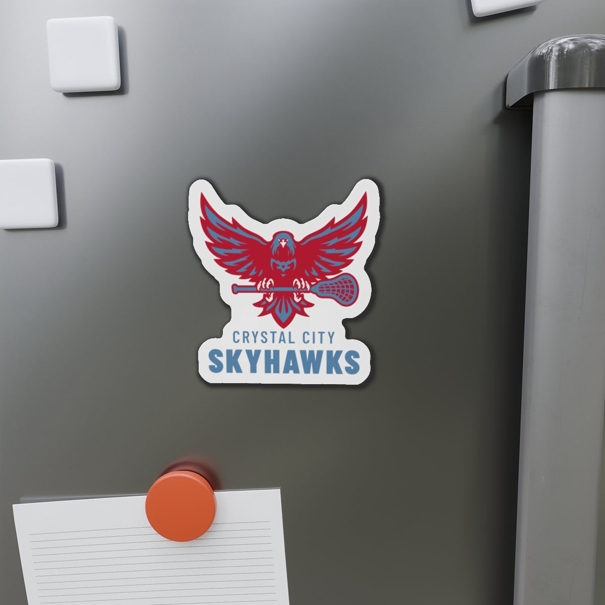 Crystal City Skyhawks Die-Cut Magnet