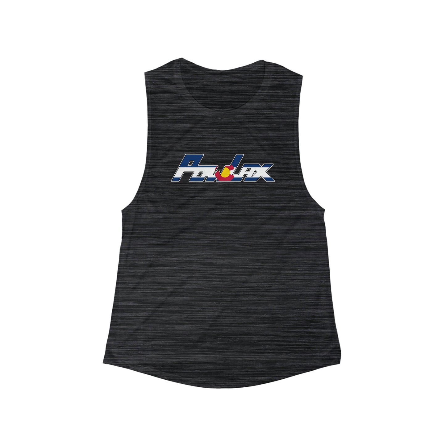 Women's POWLAX Bella + Canvas Flowy Scoop Sport Tank