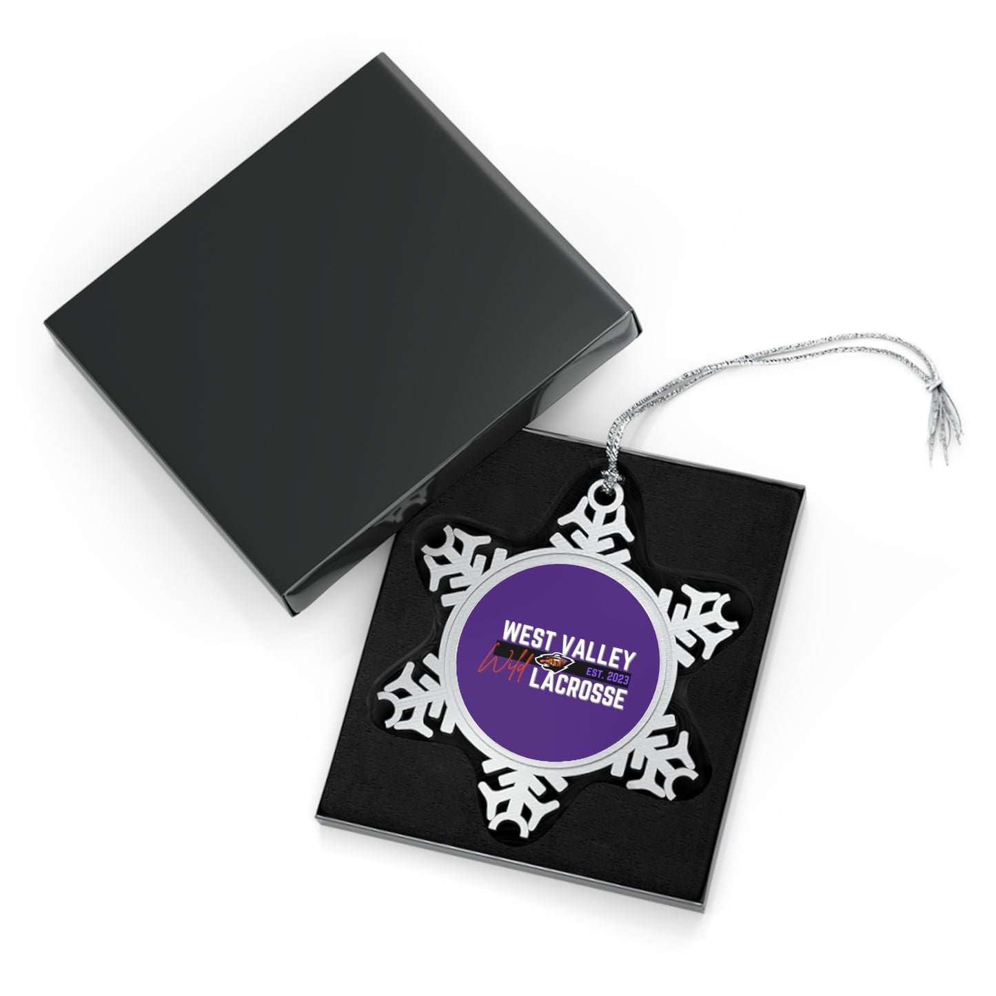 WVW Lacrosse Pewter Snowflake Ornament