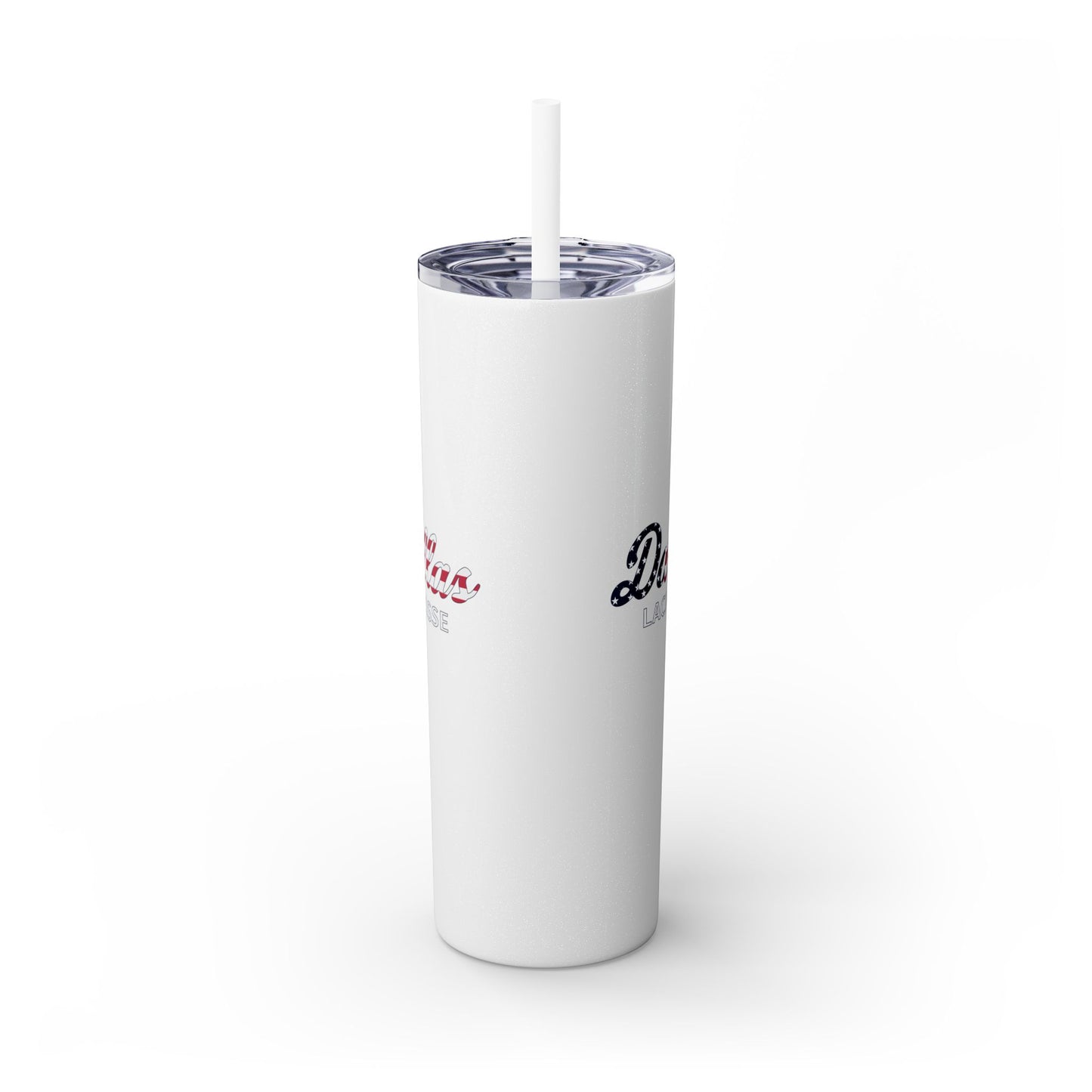 SMU Lacrosse Skinny Tumbler with Straw (20oz)
