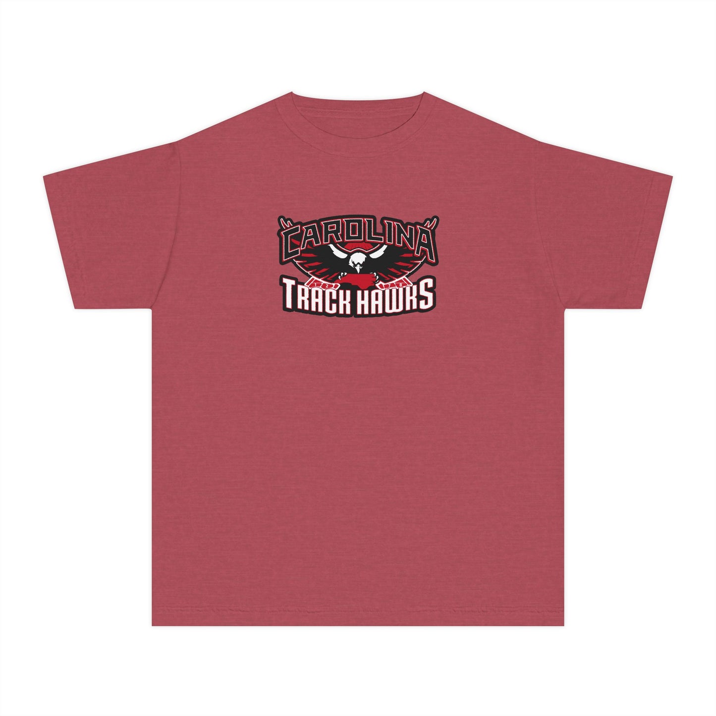 Youth Carolina Track Hawks Comfort Colors Garment Dyed T-Shirt