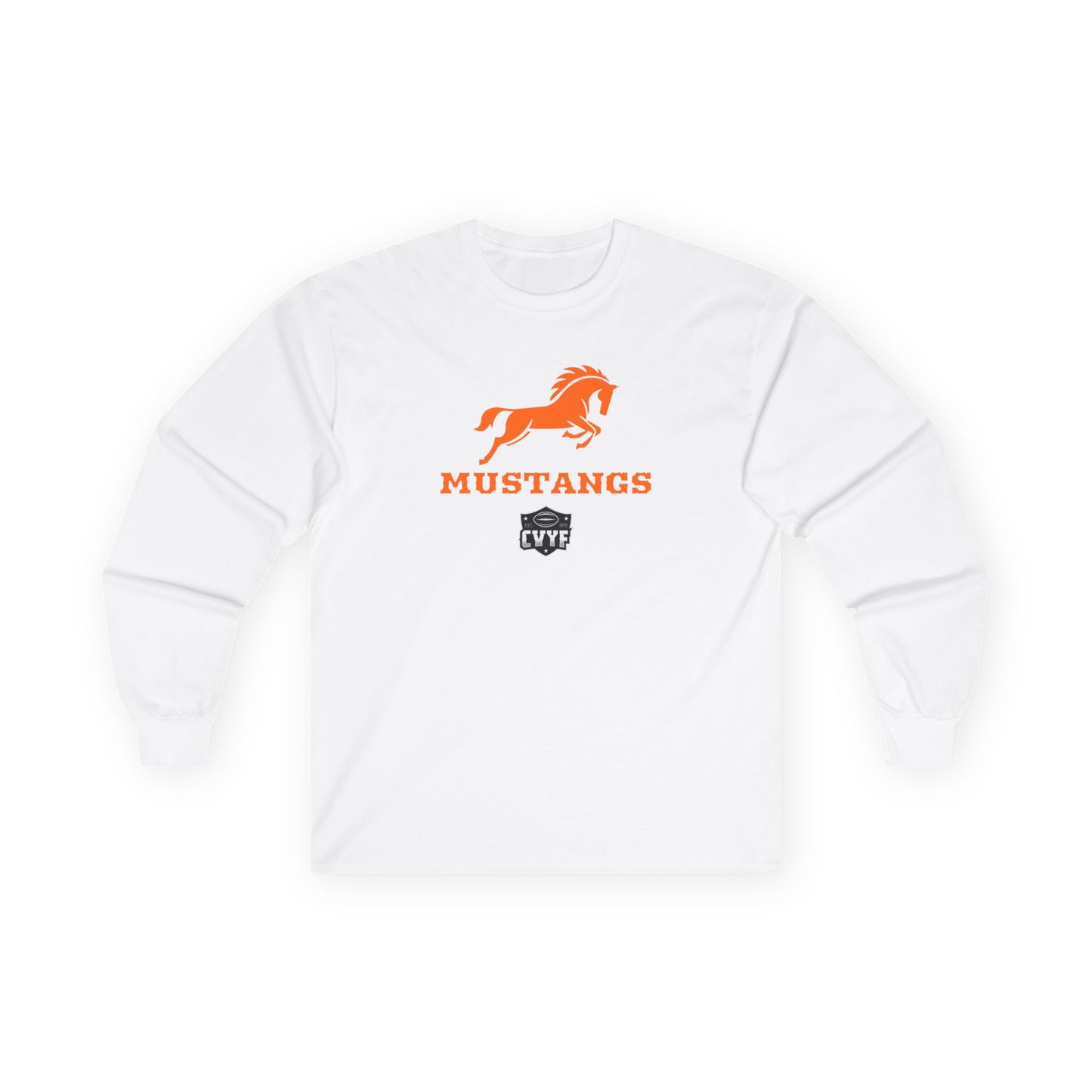Adult Mustangs Gildan Ultra Cotton Long Sleeve