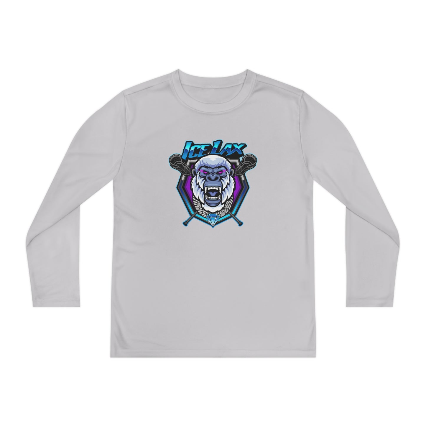 Youth ICE LAX Sport-Tek Performance Long Sleeve Shirt