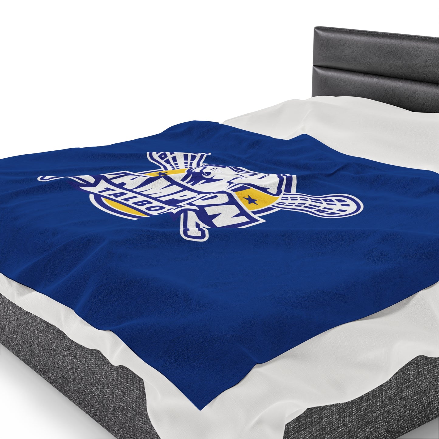 Hampton Lacrosse Velveteen Plush Blanket (60" x 80")