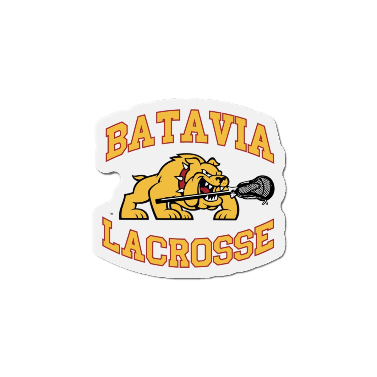 Batavia Lacrosse Die-Cut Magnet