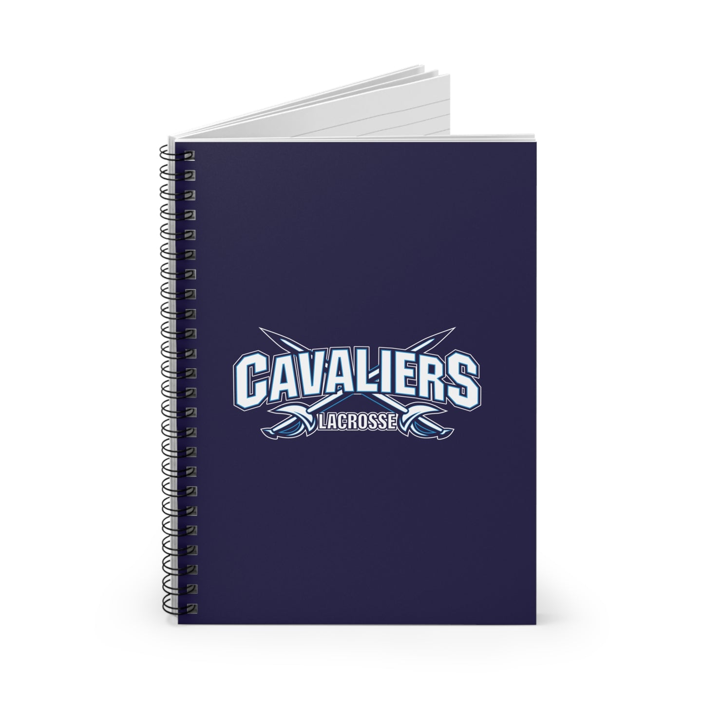 Cavaliers Lacrosse Spiral Notebook - Ruled Line