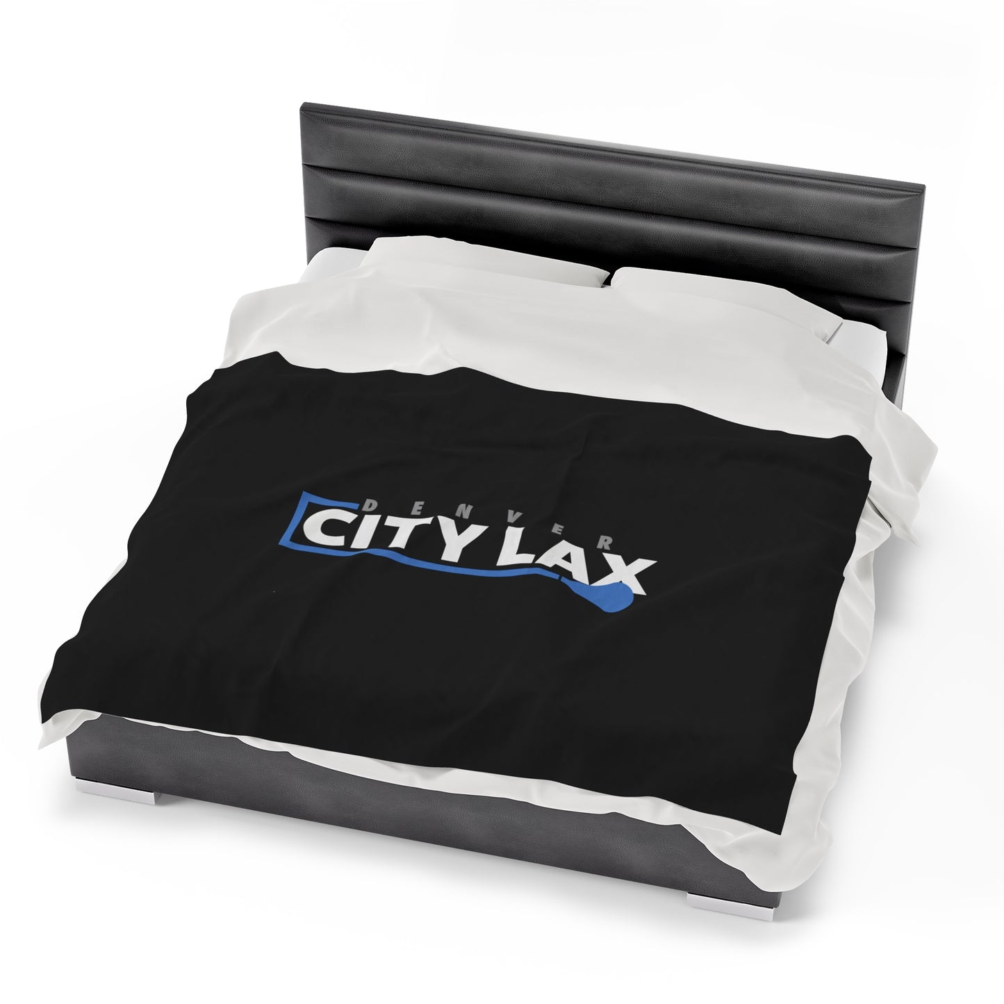 Denver City Lax Velveteen Plush Blanket (60" x 80")