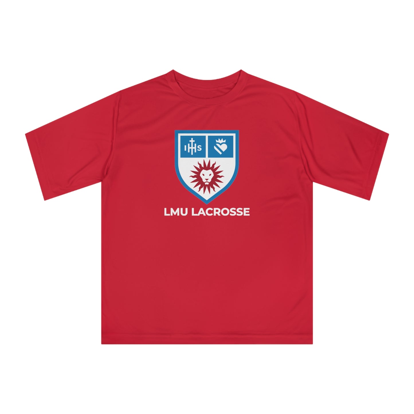 Adult LMU Lacrosse Team 365 Performance T-shirt