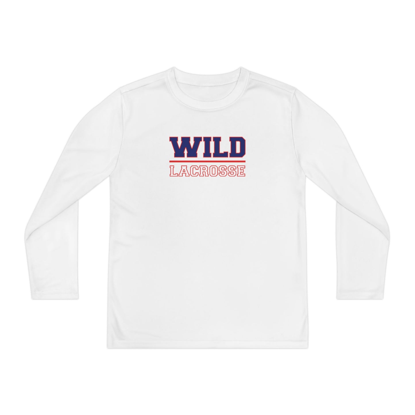 Youth Missoula Wild Lacrosse Sport-Tek Performance Long Sleeve Shirt