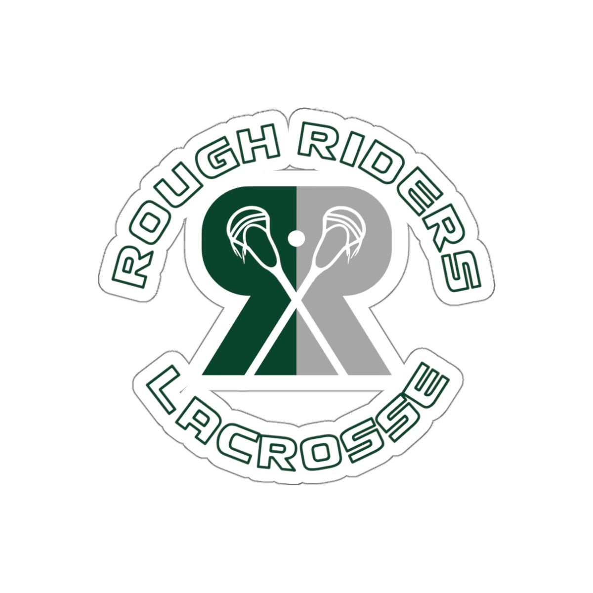 Rough Riders Lacrosse Die-Cut Stickers (3-Pack)