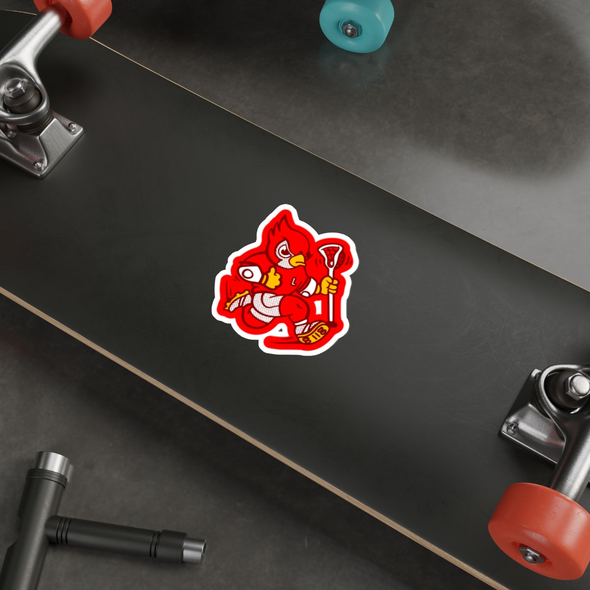 Lincoln Lacrosse Die-Cut Sticker
