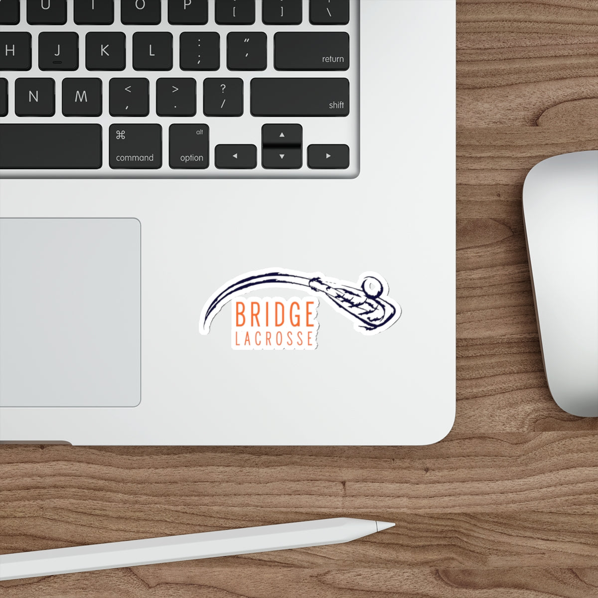 Bridge Lacrosse Die Cut Stickers