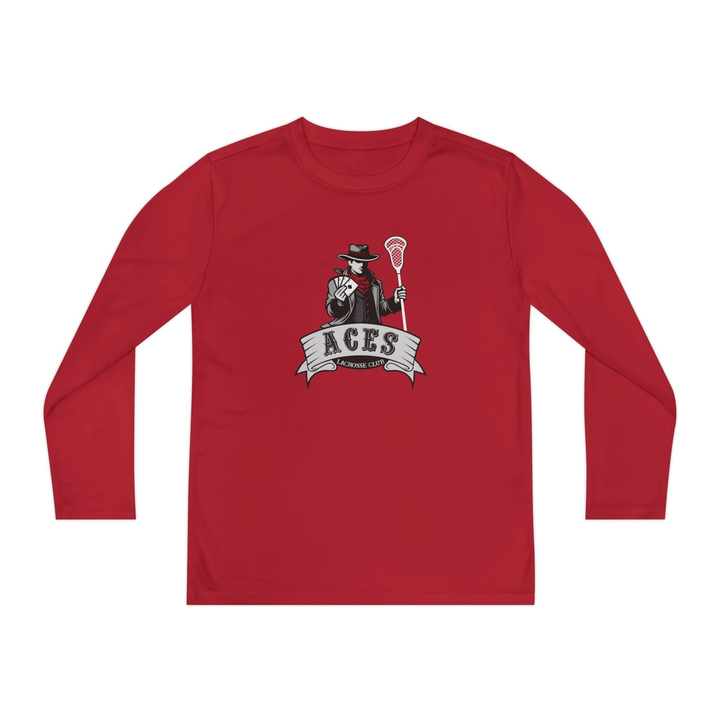 Youth Aces Lacrosse Sport-Tek Performance Long Sleeve Shirt