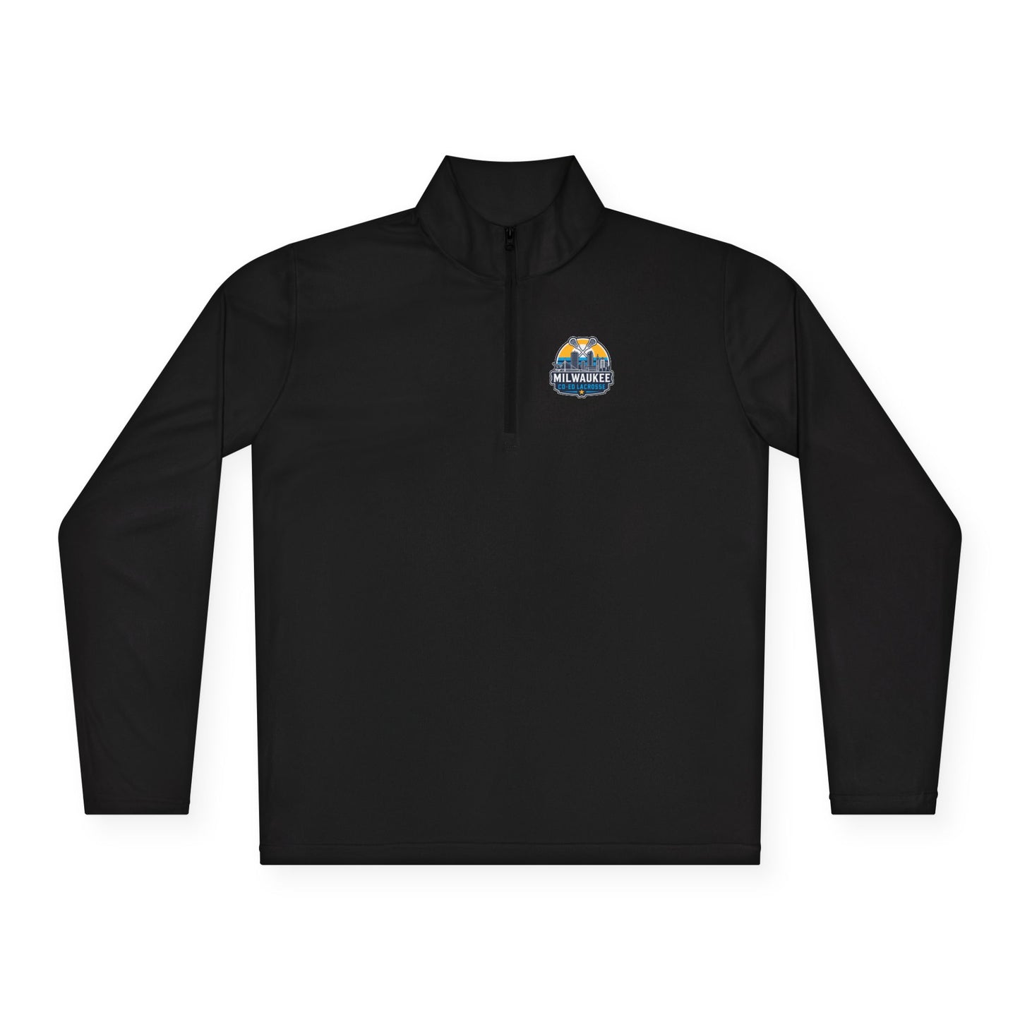 Adult Milwaukee Coed Lacrosse Club Sports Quarter-Zip Pullover