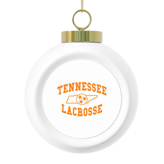Tennessee Lacrosse Christmas Ball Ornament