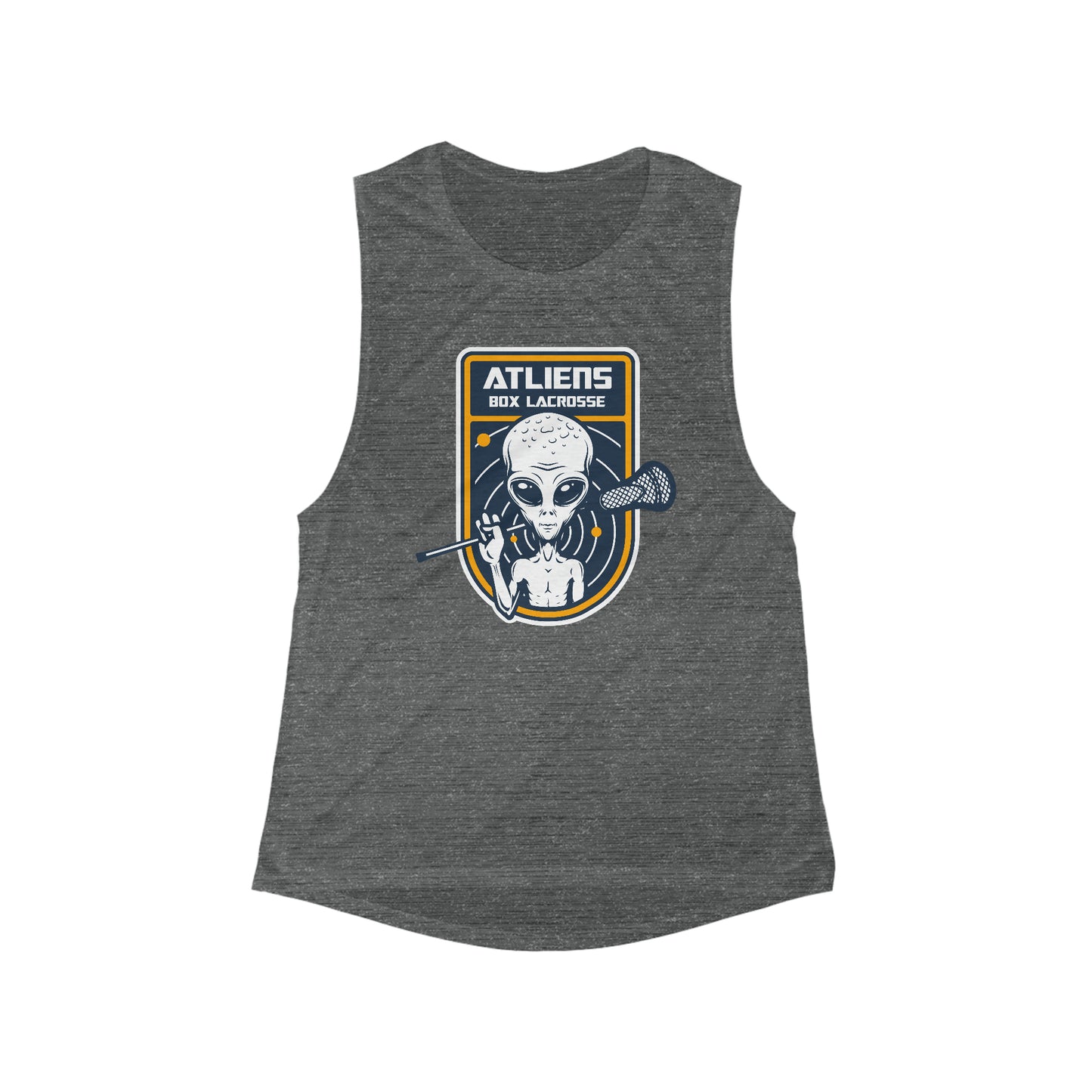 Women's ATLiens Box Lacrosse Bella + Canvas Flowy Scoop Sport Tank