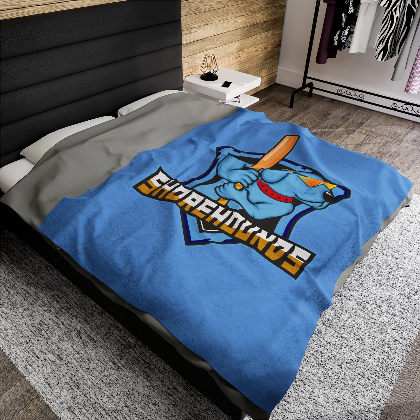 Shorehounds Softball Velveteen Plush Blanket
