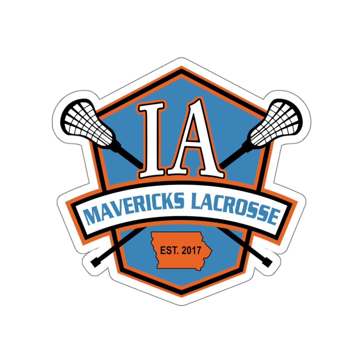 Iowa Mavericks Die Cut Stickers