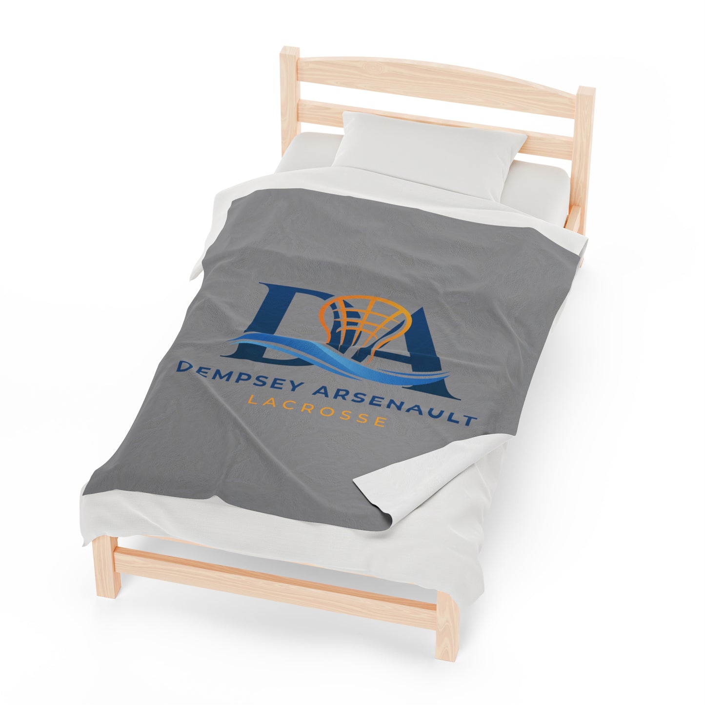Dempsey Arsenault Lacrosse Velveteen Plush Blanket