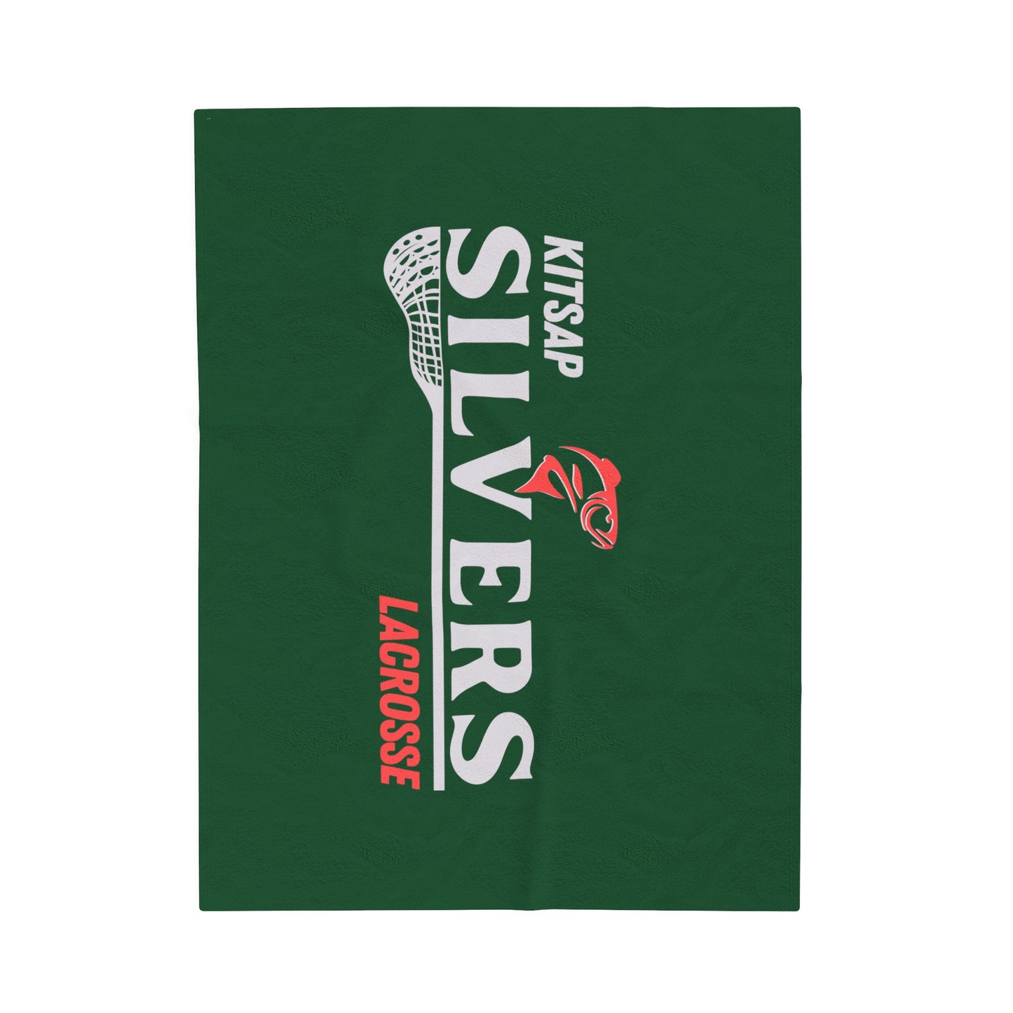 Kitsap Lacrosse Velveteen Plush Blanket