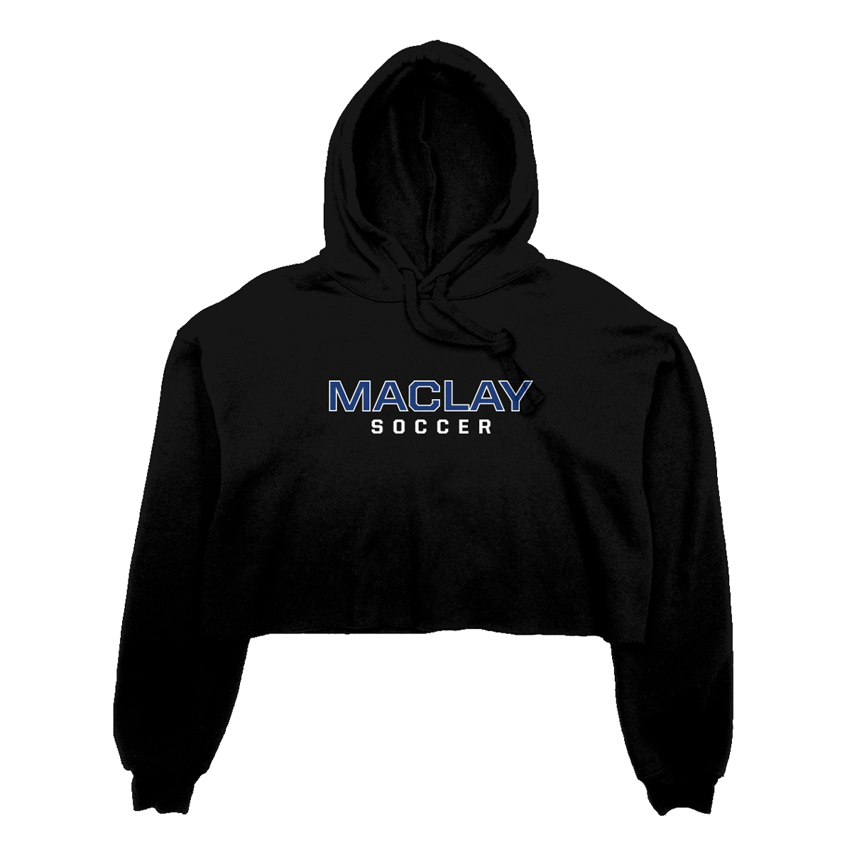 Women's Maclay Soccer Bella + Canvas Cropped Hoodie
