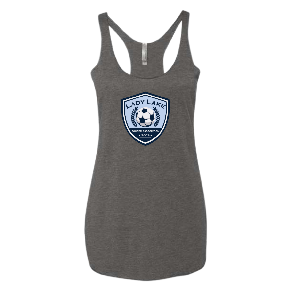 Women's Lady Lake Soccer Association Racerback Tank Top