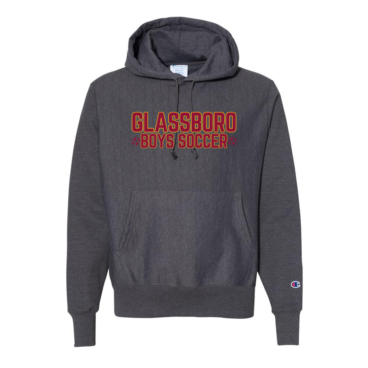Adult Glassboro Soccer Champion Reverse Weave Hoodie