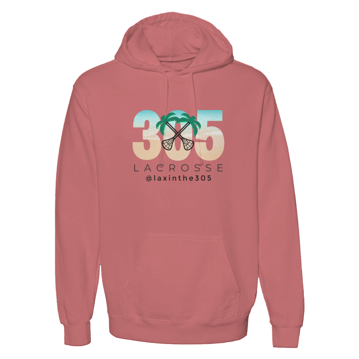 Adult Lax in the 305 Midweight Hoodie