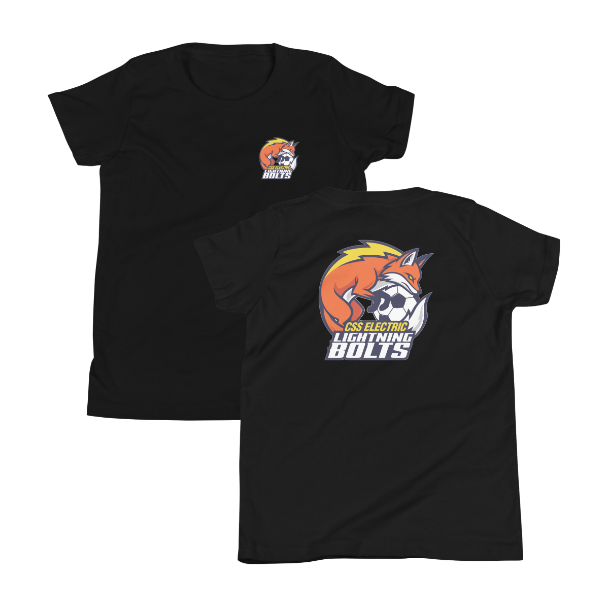 Youth Lightning Bolts Bella + Canvas Staple Tee