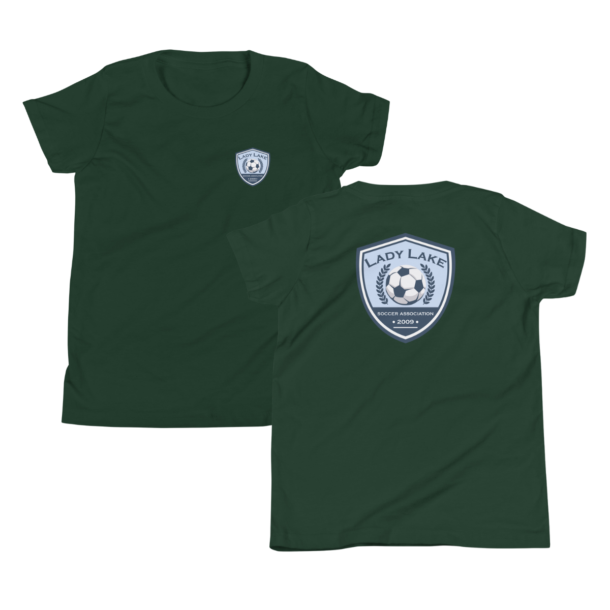 Youth Lady Lake Soccer Association Bella + Canvas Staple Tee