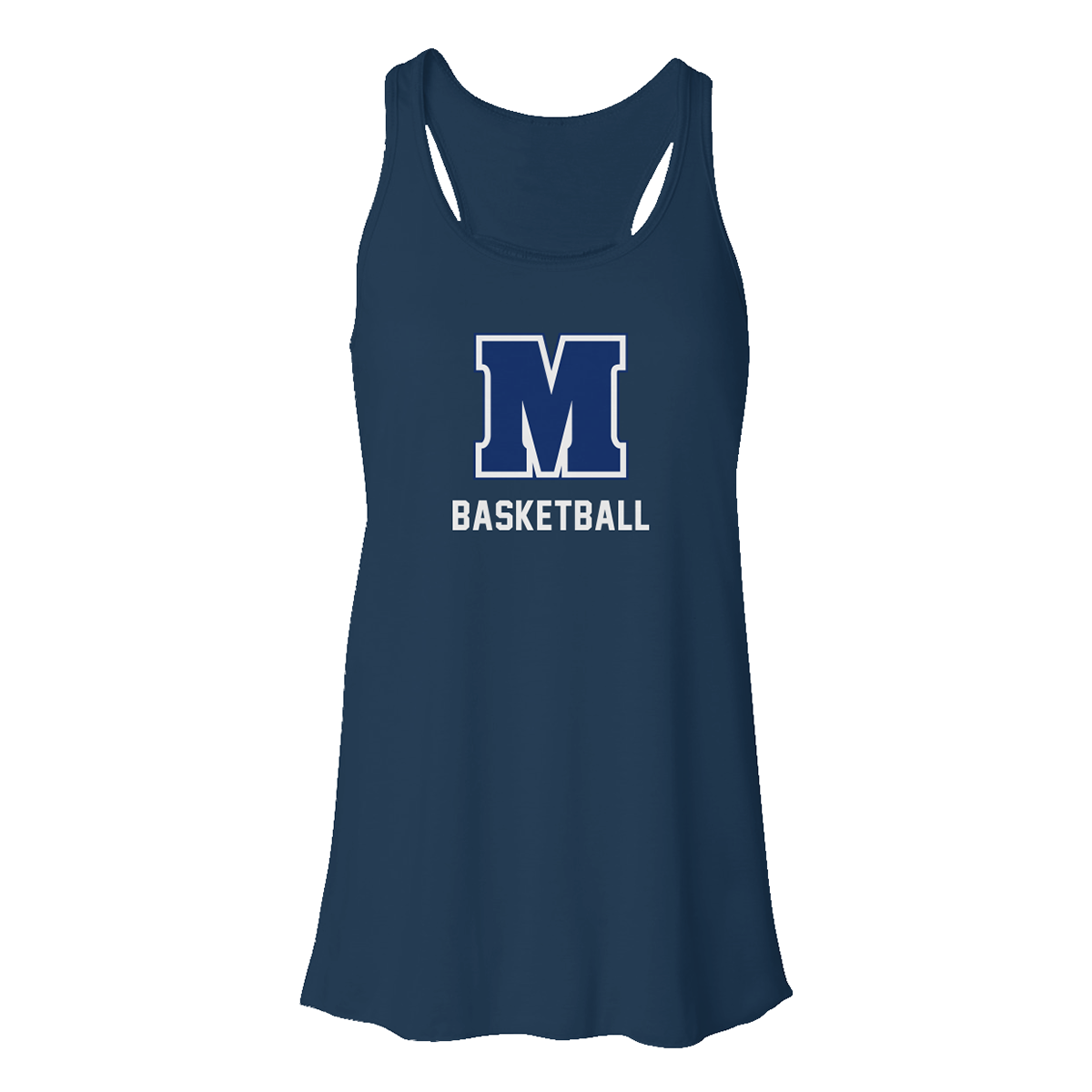Women's Maclay Basketball Bella + Canvas Flowy Racerback Tank