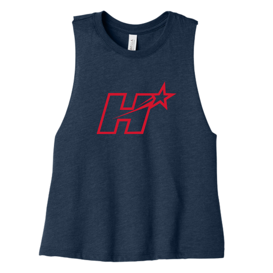Women's Hopewell All-Stars Bella + Canvas Racerback Cropped Tank