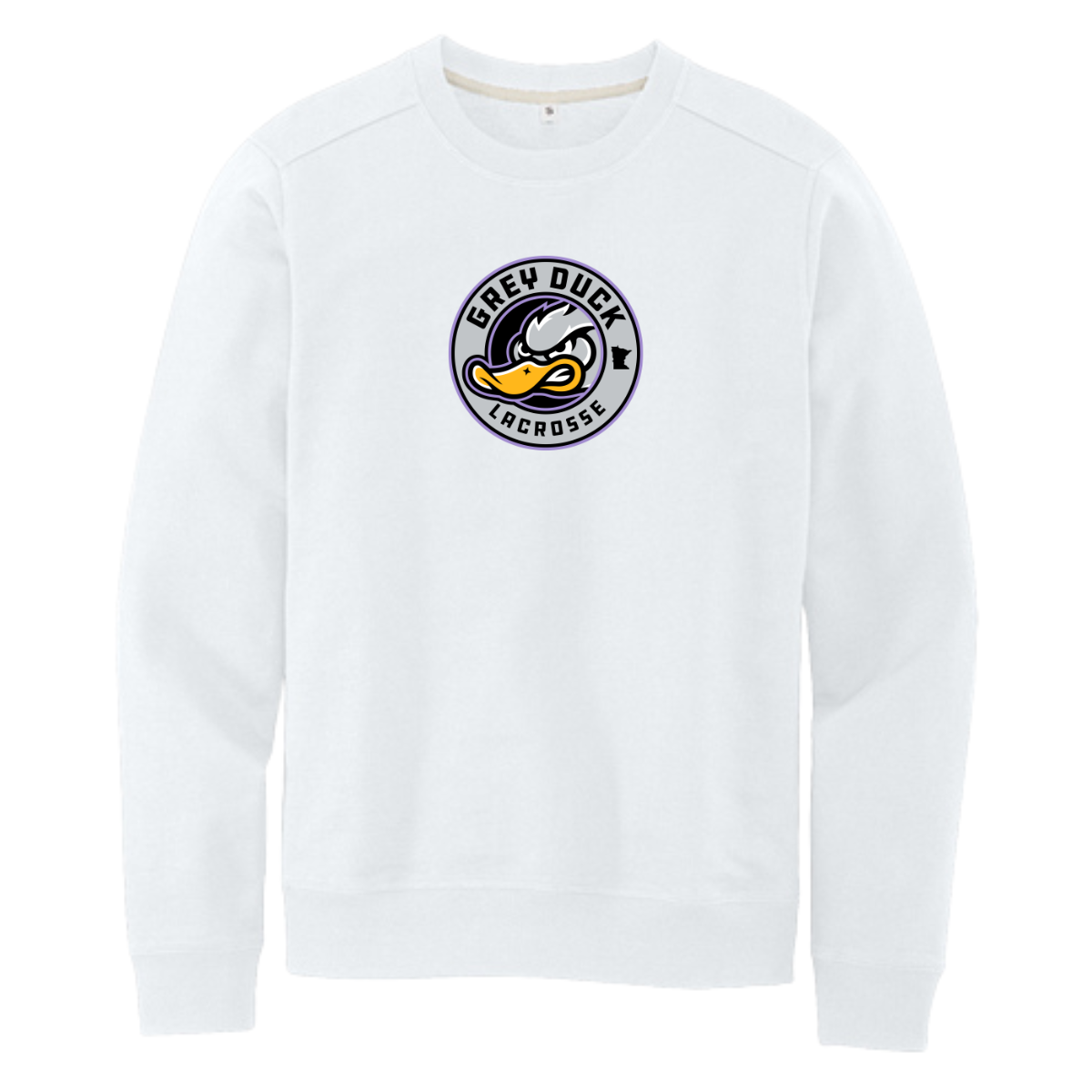 Adult Grey Duck Lacrosse District Re-Fleece Crew